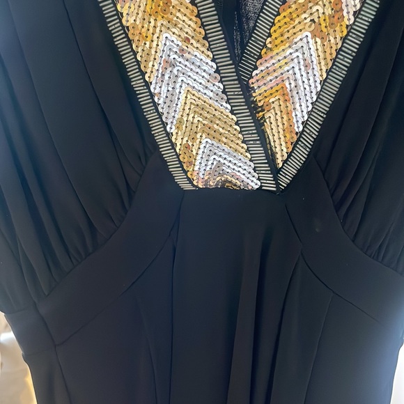 French Connection Black Sequin Mini Dress – Size 8 - Picture 9 of 9